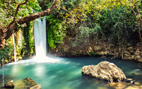 Hermon stream Banias  waterfall photo