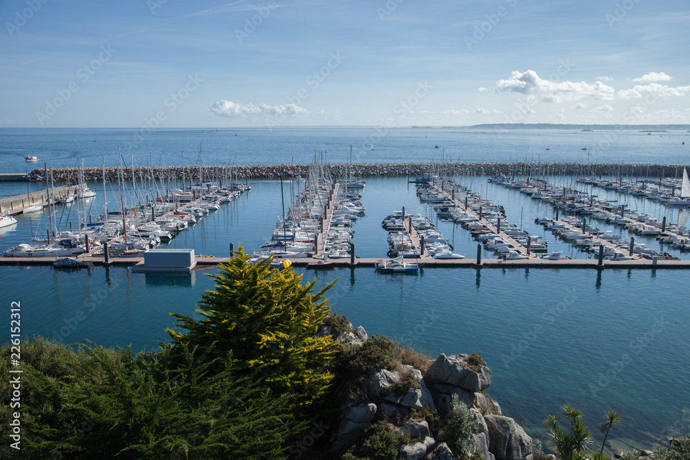 Naklejka premium Le port de plaisance de Roscoff (Finistère)