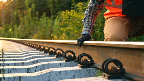 Inspection and control of railway tracks is carried out by the engineer and all deviations are fixed for the safety of transportation