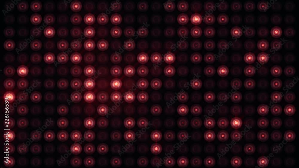 Animation of flashing light bulbs on led wall or projectors for stage lights. Animation of seamless loop. Animation of flashing light bulbs on led wall or projectors for stage lights. Animation of seamless loop.