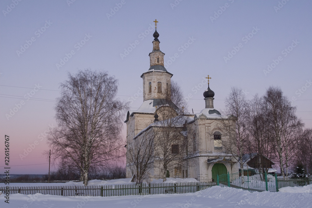 Old Church of the 17th century in the city of Lalsk .