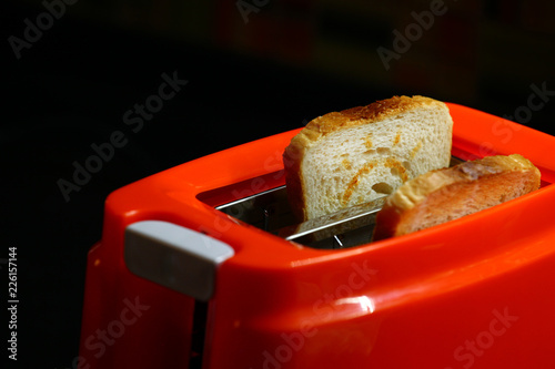 Orange Toaster Toast kitchen 