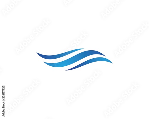 Water Wave symbol and icon Logo Template