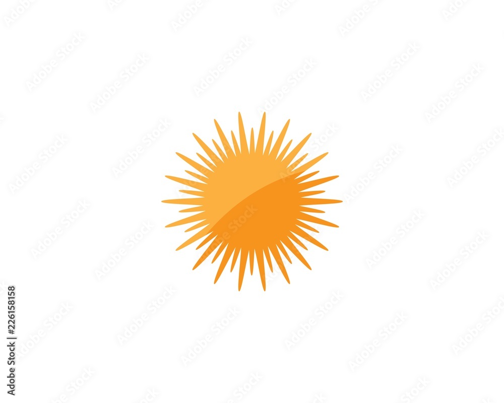sun ilustration logo vector