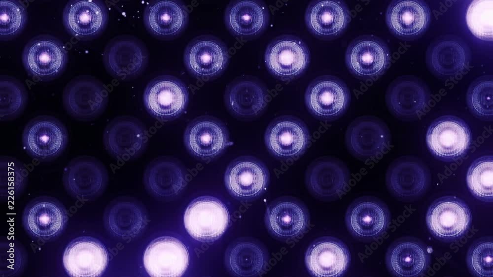 Animation of flashing light bulbs on led wall or projectors for stage lights. Animation of seamless loop. Animation of flashing light bulbs on led wall or projectors for stage lights. Animation of seamless loop.