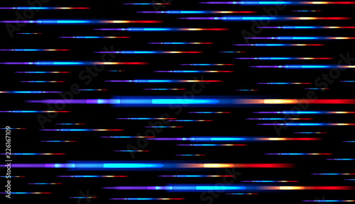 Abstract Horizontal Spectrum in Vector Art