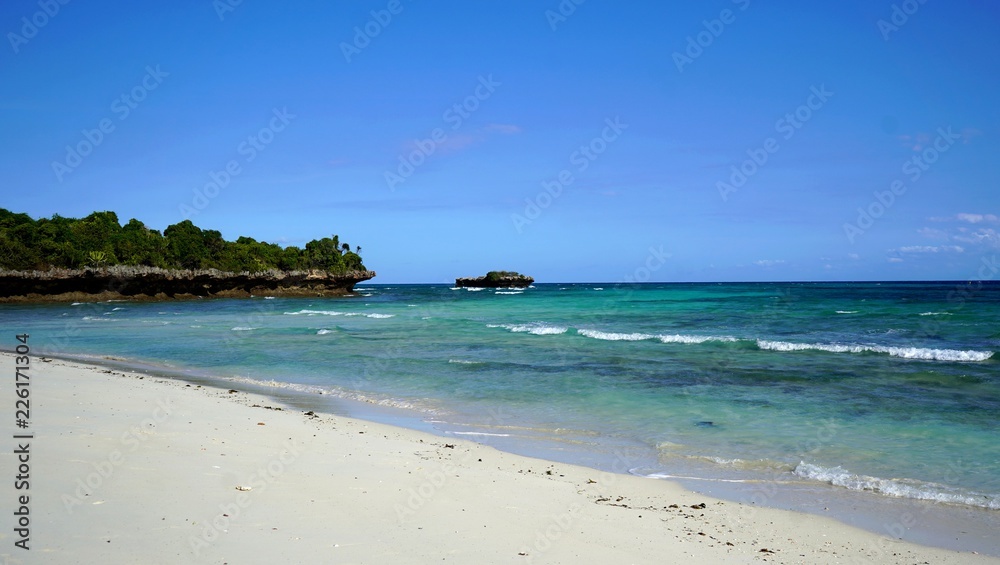 Plage de Chumbe island, archipel de Zanzibar