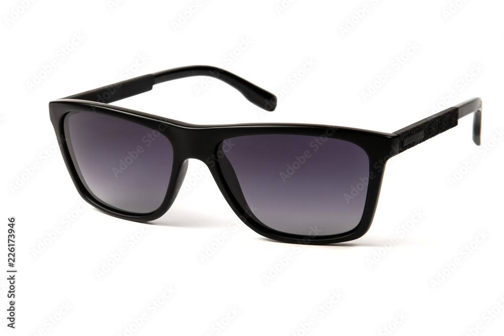 Black sunglasses isolated high quality