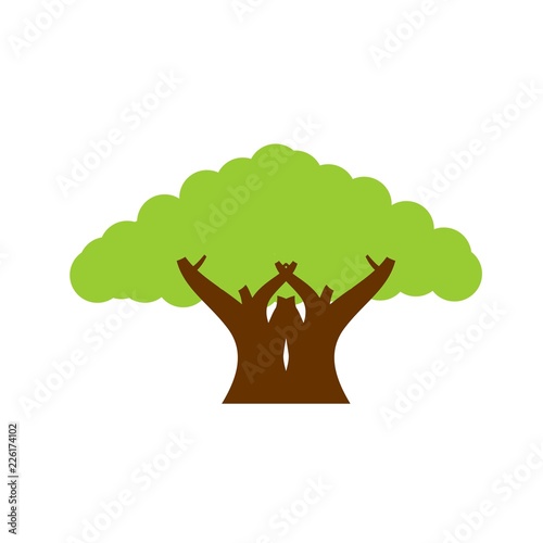 tree and bio organic symbol