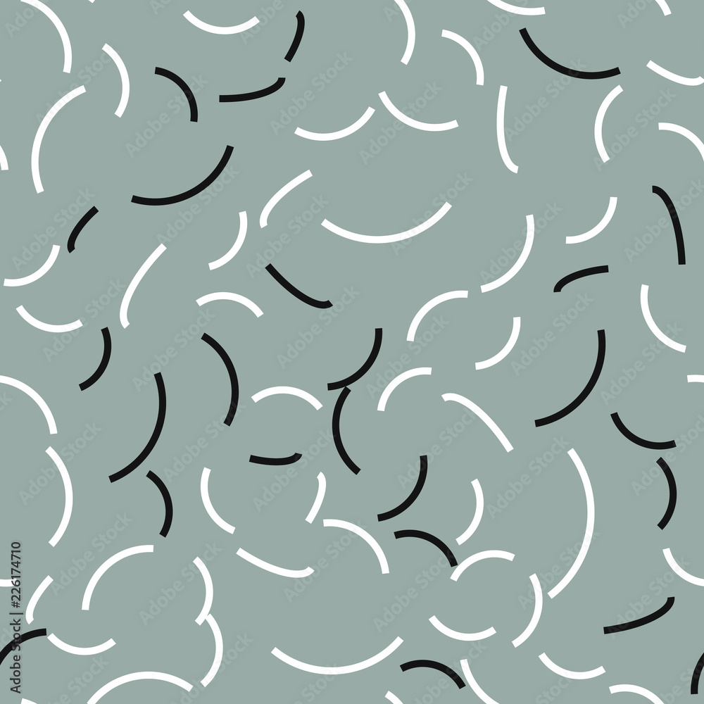 Curved Lines. Seamless vector EPS 10 Abstract geometric pattern. Texture for print and Banner. Flat style Curved Lines. Seamless vector EPS 10 Abstract geometric pattern. Texture for print and Banner. Flat style
