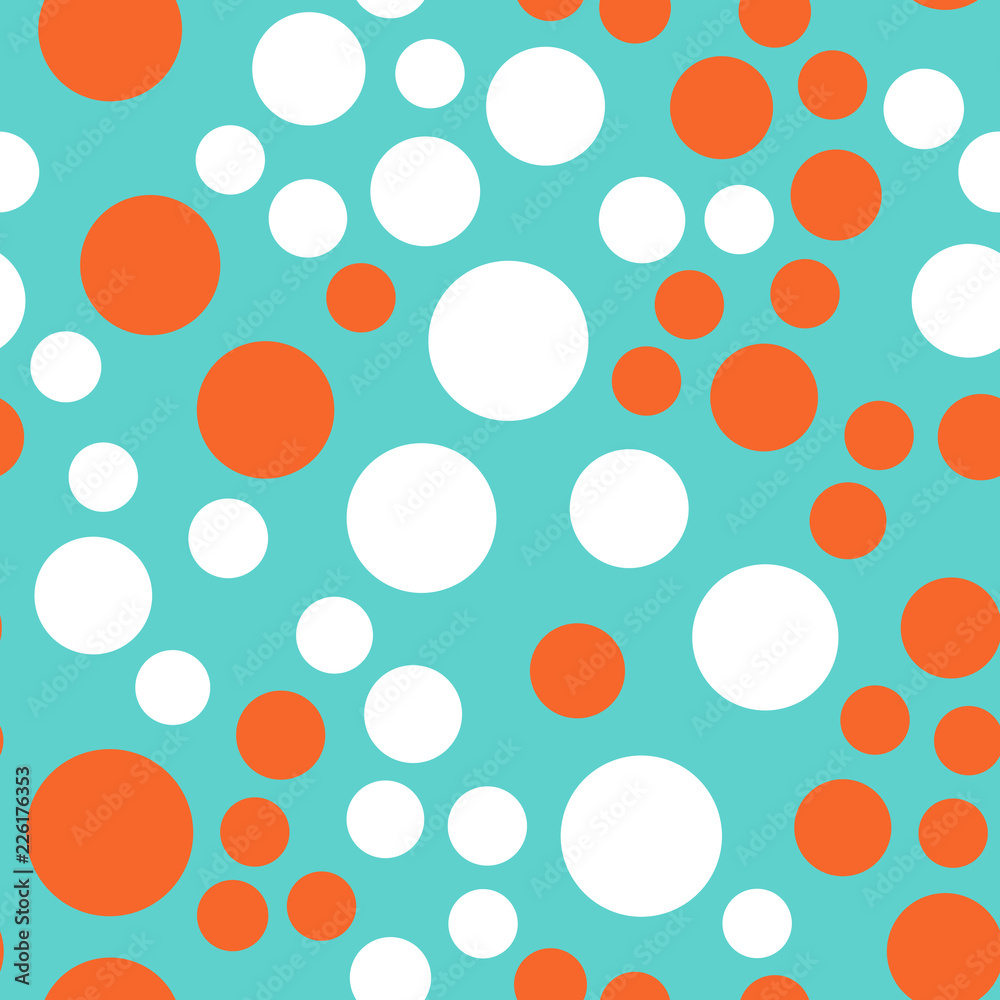 Rounds and circles. Seamless vector EPS 10 Abstract geometric pattern.  Texture for print and Banner. Flat style