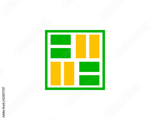 Floor construction logo element design