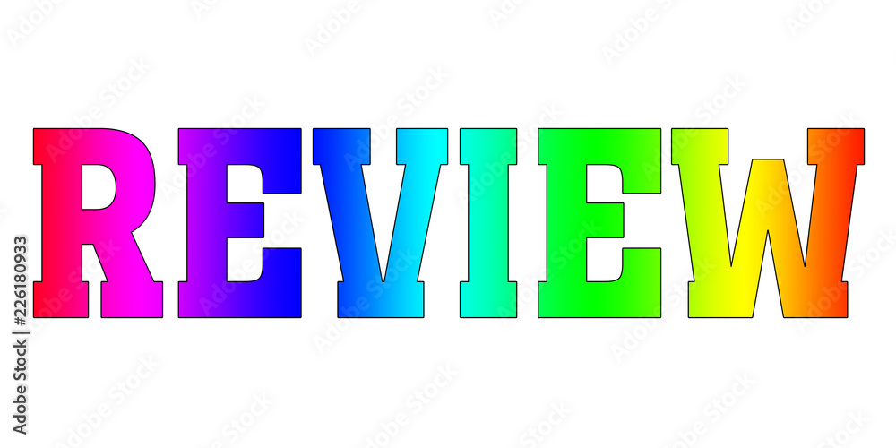 Review Rainbow Multicolor logo Review Rainbow Multicolor logo