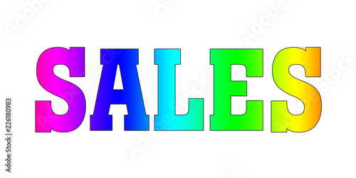 Sales Rainbow Multicolor logo