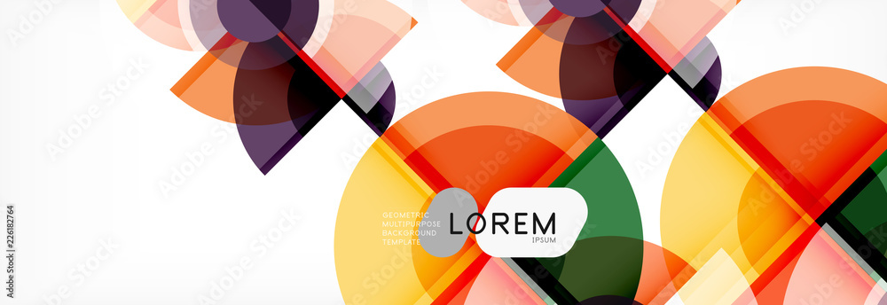Abstract background bright circles geometric design Abstract background bright circles geometric design