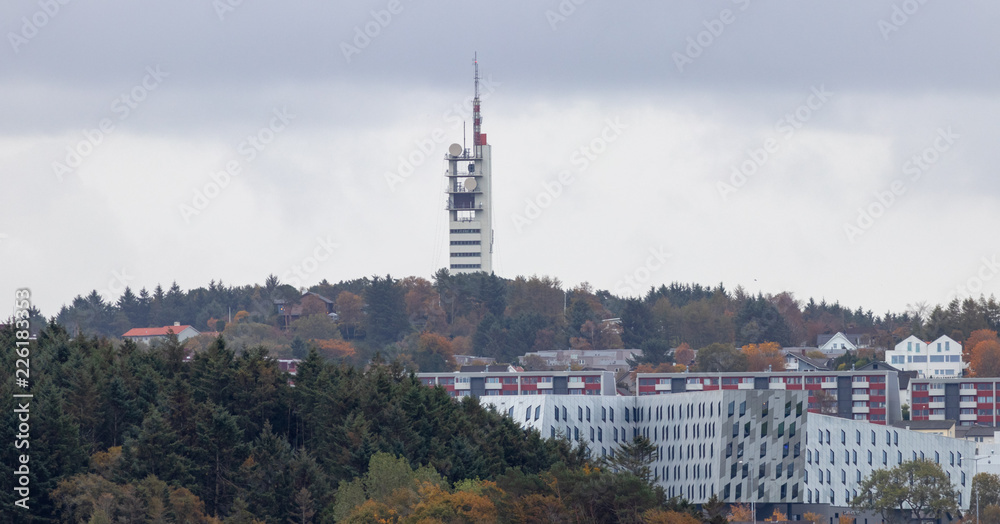 Fototapeta premium tv tower in stavanger, norway