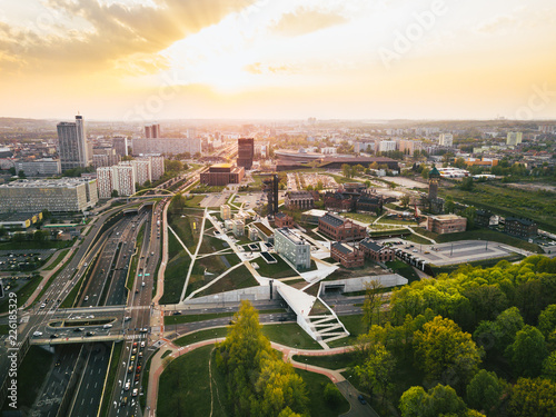 Katowice Panorama z powietrza