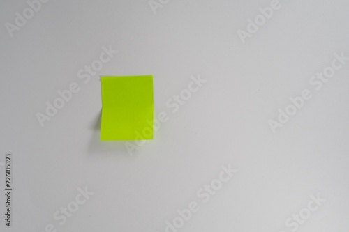 sticky notes on white background