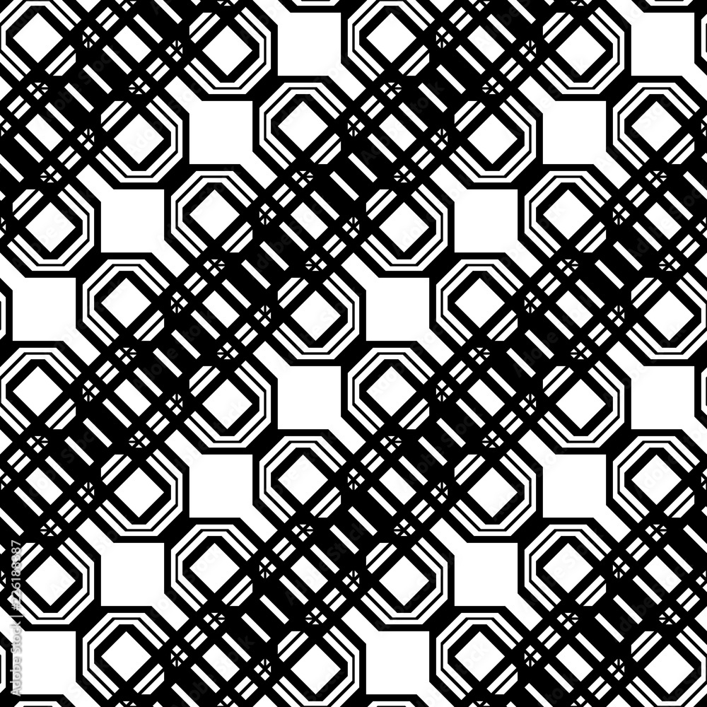 Design seamless monochrome geometric pattern Design seamless monochrome geometric pattern