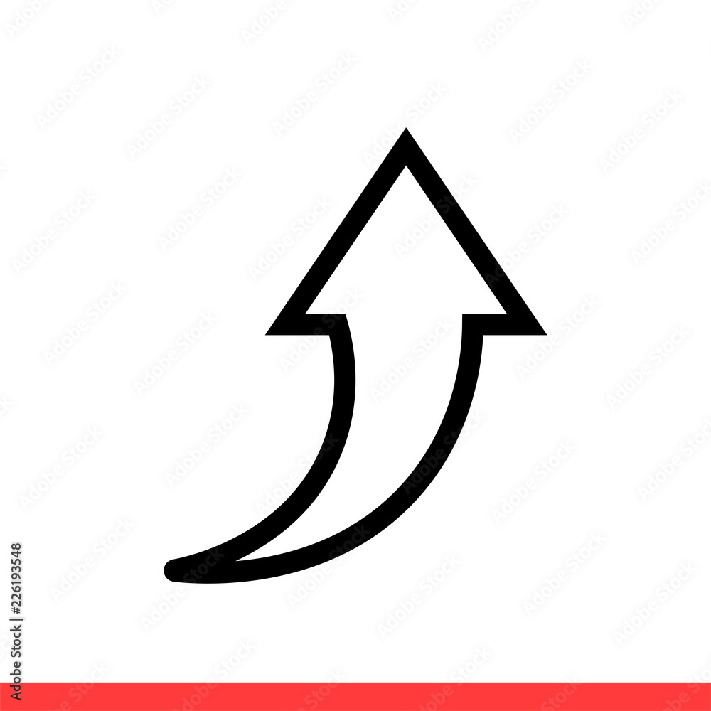 Up arrow vector icon, upload symbol. Simple, flat design for web or mobile app Up arrow vector icon, upload symbol. Simple, flat design for web or mobile app