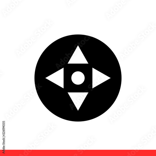 Free Download Camera control vector icon, remote symbol. Simple, flat design for web or mobile app - GFXLoad