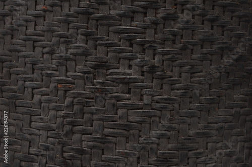 Thai style pattern nature background texture wicker surface for furniture material, Wooden weave texture background. Abstract decorative wooden textured basket weaving background