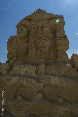 Picture of the figure of the Sand Figures Festival. © Petko