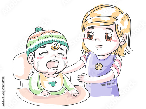 Kids Girl Toddler Cry Hug S...
