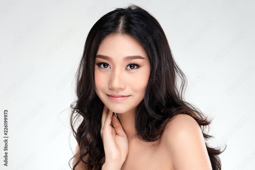 Beautiful Young asian Woman with Clean Fresh Skin Beautiful Young asian Woman with Clean Fresh Skin