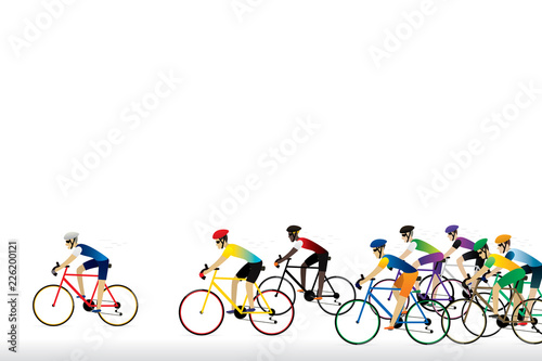 Athlete cyclist background. Vector illustration of cycling race concept