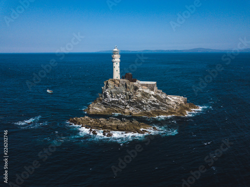 Fastnet lighthouse at summer