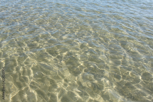 texture d'acqua di mare,sabbia ed onde nel Mare Adriatico