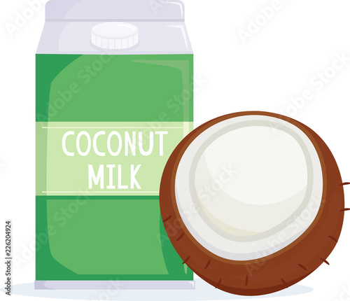 Coconut Milk Illustration