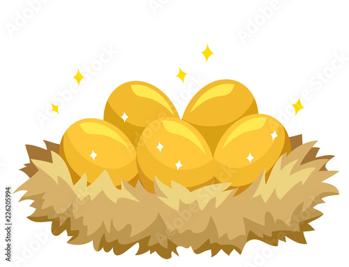 Golden Eggs Illustration
