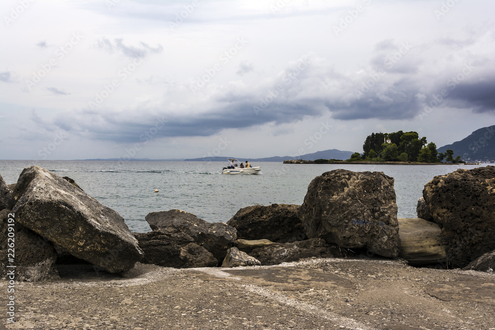 Pontikonisi - Mouse Island - Corfu, Greece Pontikonisi - Mouse Island - Corfu, Greece