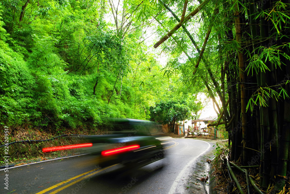 Obraz premium Alpine road in Minca, Colombia, South America