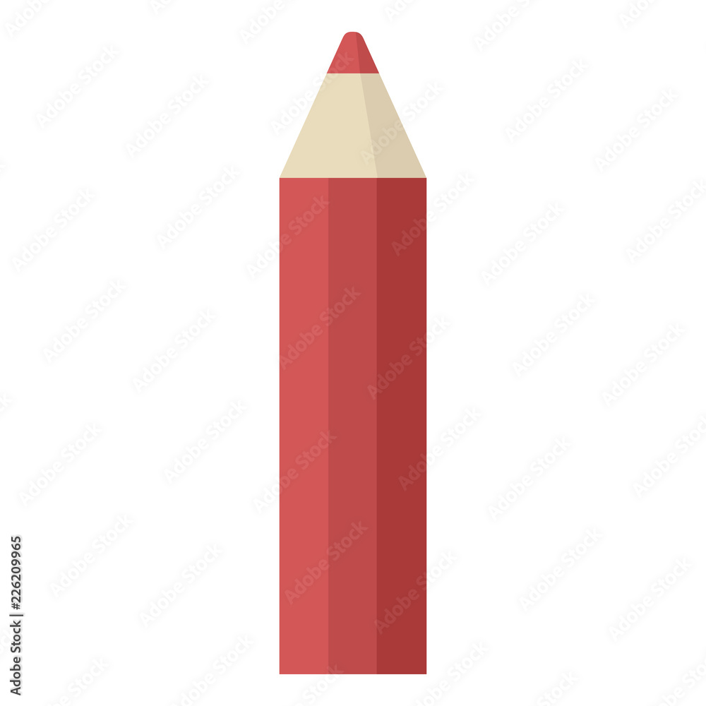 red coloring pencil graphic icon red coloring pencil graphic icon