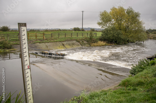 Adwick Gauging Station Weir, Adwick Upon Dearne, Mexborough, Doncaster, South Yorkshire, England, 6th October 2018 photo