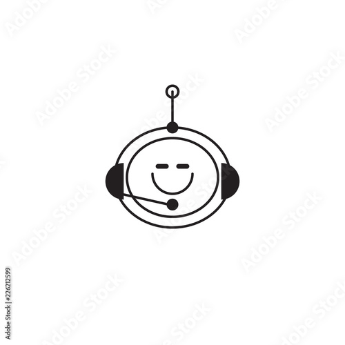 Chat bot, line robot icon