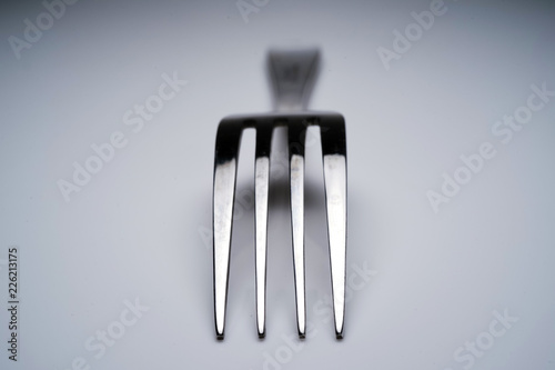 Fork   Spoon Kitchen Utensils fine art abstract on white isolated background