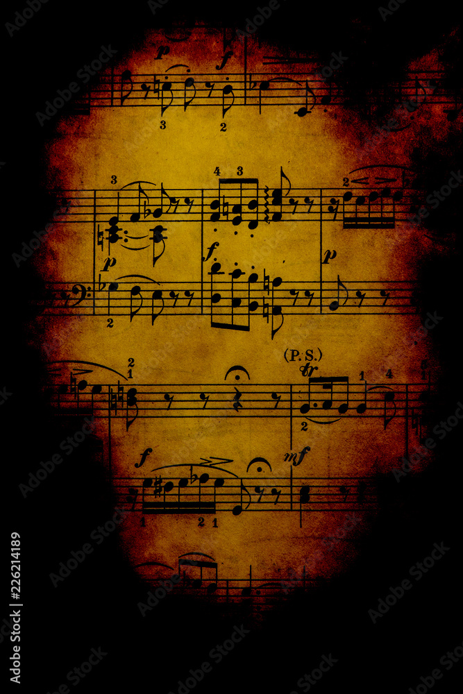 Obraz premium Vintage Sheet Music