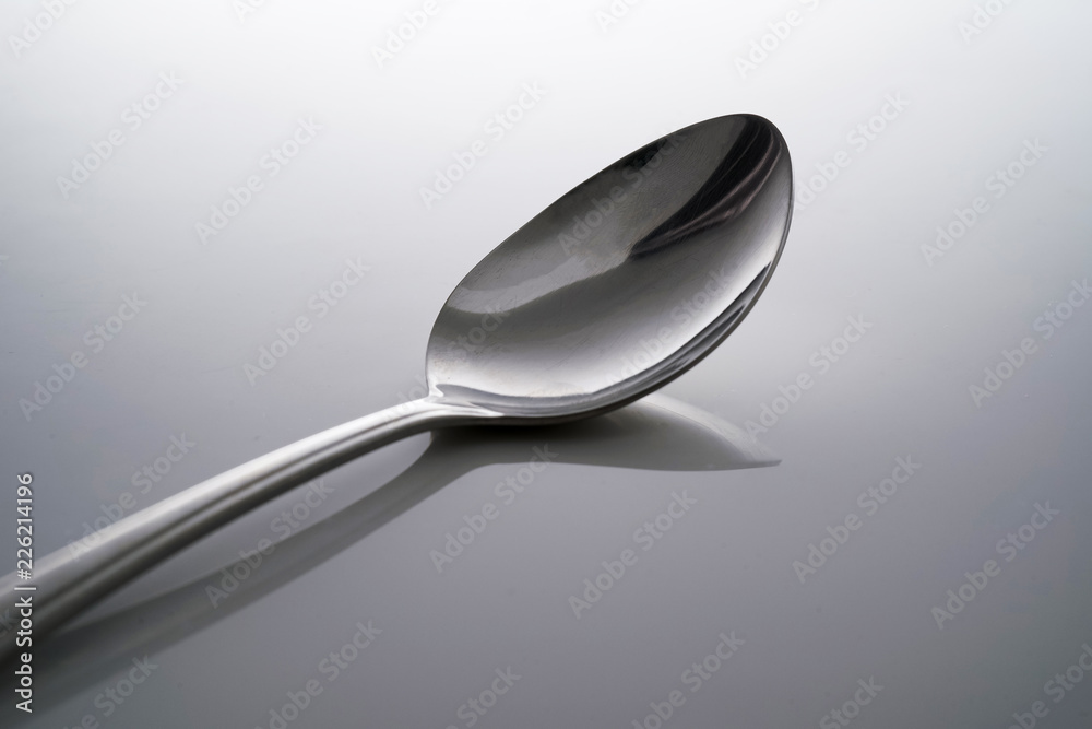 Fork & Spoon Kitchen Utensils fine art abstract on white isolated background Fork & Spoon Kitchen Utensils fine art abstract on white isolated background