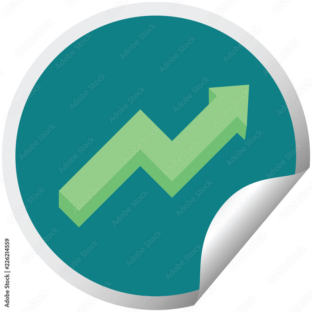 performance arrow graphic circular sticker performance arrow graphic circular sticker