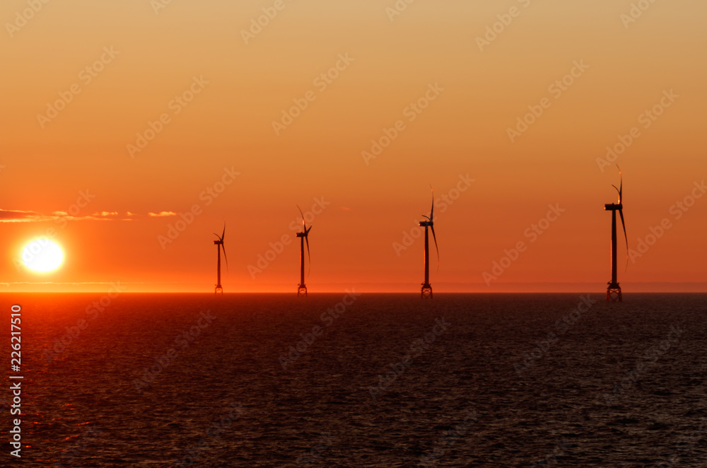 Obraz premium Green energy in the northsea