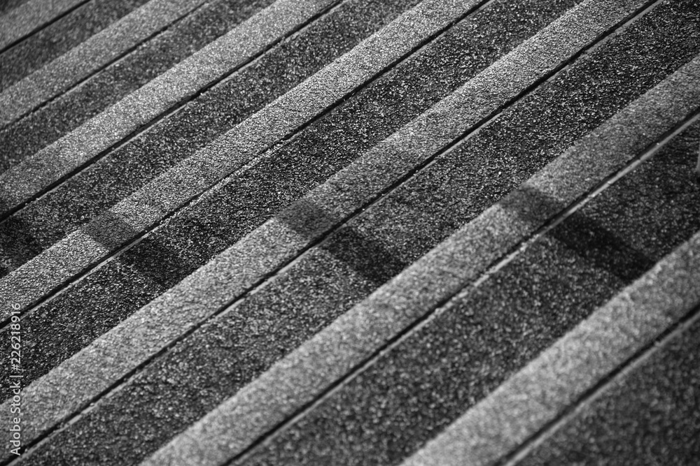 abstract shadow on a concrete staircase.