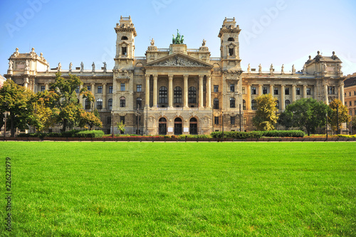 Photography Facade of hungarian ethnographic museum in Budapest