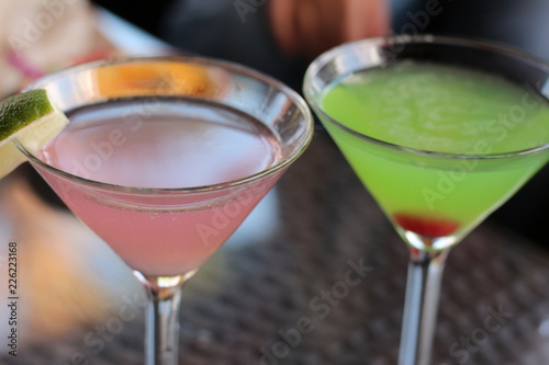 Colorful Martinis / alcohol  