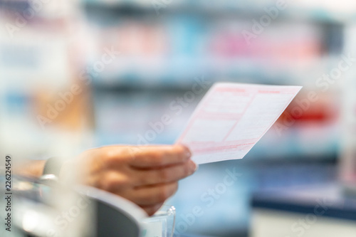 Dispensing patient prescriptions. Selective focus