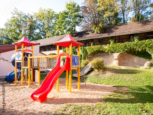 Wallpaper Mural Image of colorful playgound on sandy ground Torontodigital.ca