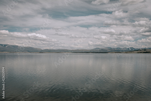 Mongolian landscapes of Altai, mountain lake